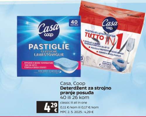 Casa, Coop Deterdžent za strojno pranje posuda