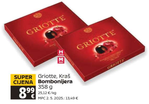 Griotte, Kraš Bombonijera