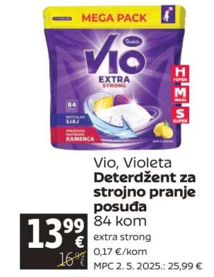 Vio, Violeta Deterdžent za strojno pranje posuđa