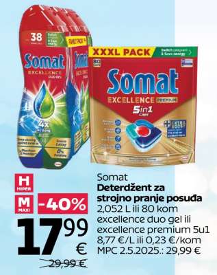 Somat Detergent za strojno pranje posuđa