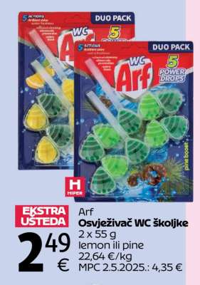 ARF OSVJEŽIVAČ WC ŠKOLJKE