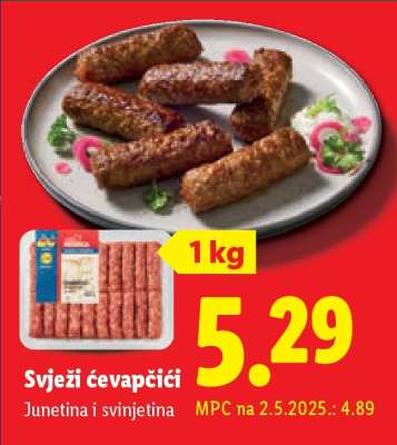 Svježi čevapčičí