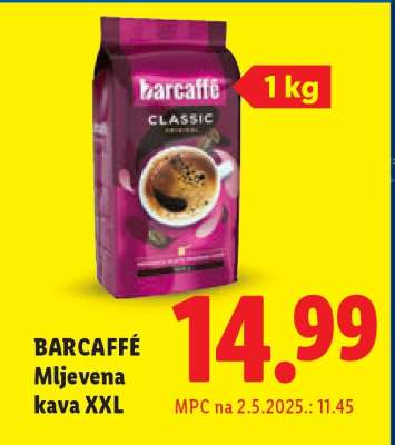 Barcaffé Mljevena kava XXL