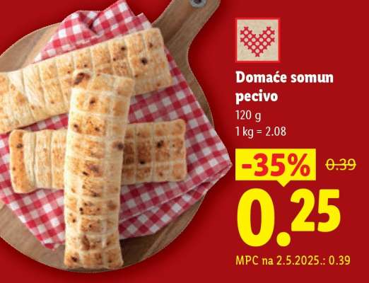 Domaće somun pecivo
