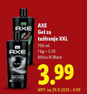 Axe Gel za tuširanje XXL