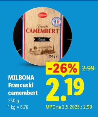 Milbona Francuski Camembert