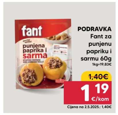 PODRAVKA Fant za punjenu papriku i sarmu 60g