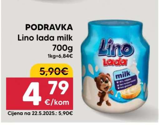 PODRAVKA Lino lada milk