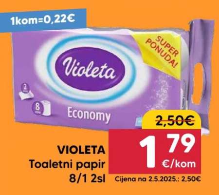 VIOLETA TOALETNI PAPIR