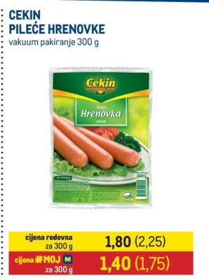 CEKIN Pileće hrenovke