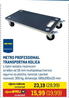 METRO PROFESSIONAL TRANSPORTNA KOLICA