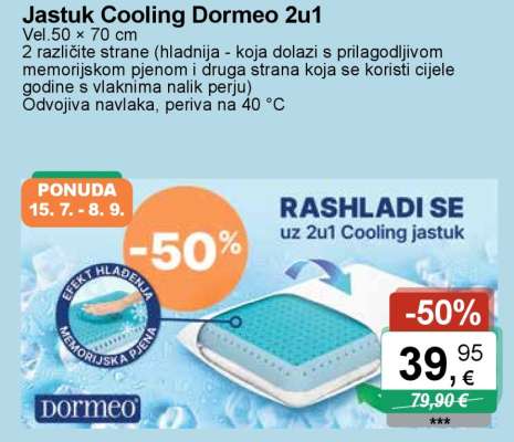 Jastuk Cooling Dormeo 2u1