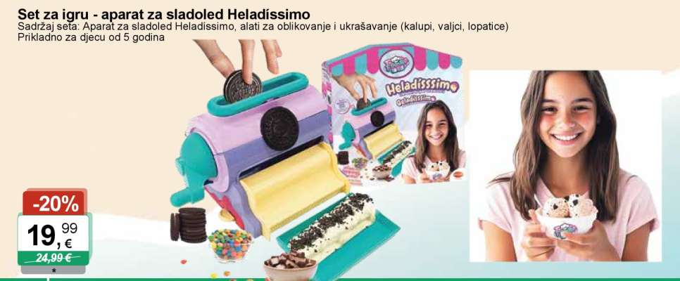 Set za igru - aparat za sladoled Heladissimo