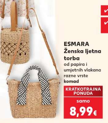 ESMARA Ženska ljetna torba