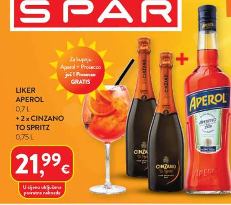 Liker Aperol + 2 x Cinzano To Spritz