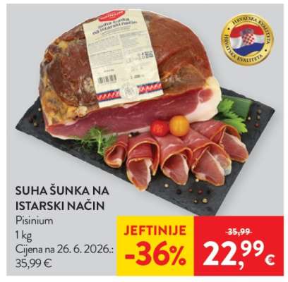 SUHA ŠUNKA NA ISTARSKI NAČIN