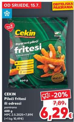 CEKIN Pileći fritesii ili odresci panirano