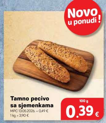 Tamno pecivo sa sjemenkama