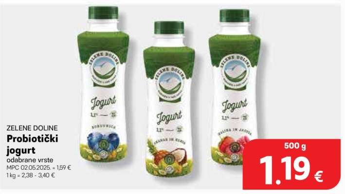 ZELENE DOLINE Probiotički jogurt