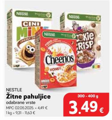 NESTLE Žitne pahuljice