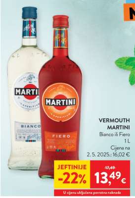 VERMOUTH MARTINI Bianco ili Fiero