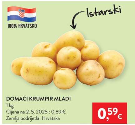 Domaći krumpir mladi