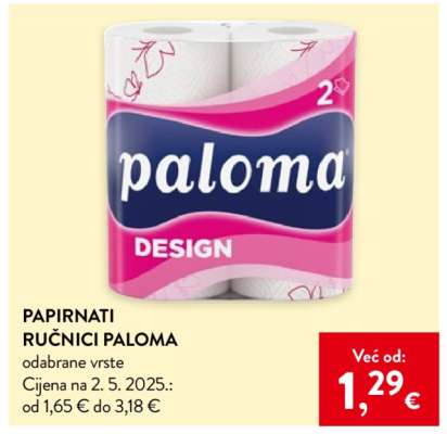 Papirnati ručnici Paloma