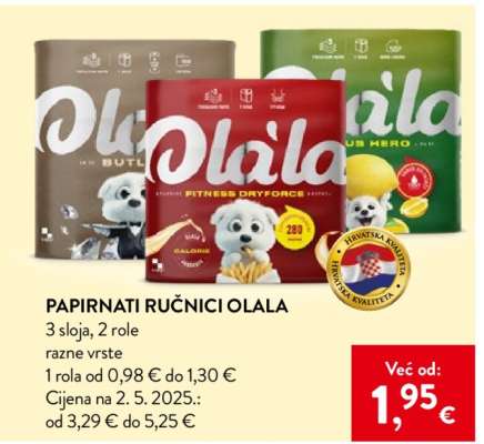 Papirnati ručnici Olala