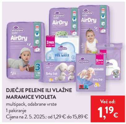 DJEČJE PELENE ILI VLAŽNE MARAMICE VIOLETA