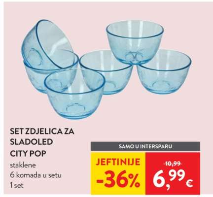 SET ZDJELICA ZA SLADOLED CITY POP