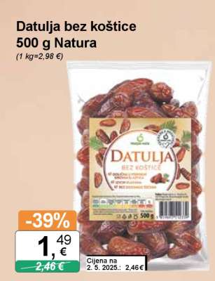 Datulja bez koštice 500 g Natura