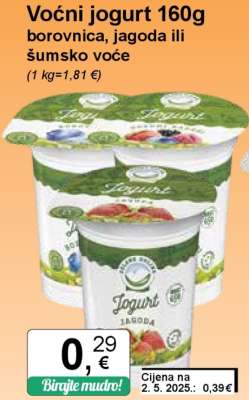 Voćni jogurt 160g