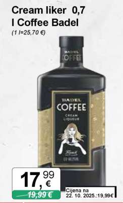Cream liker 0,7 l Coffee Badel