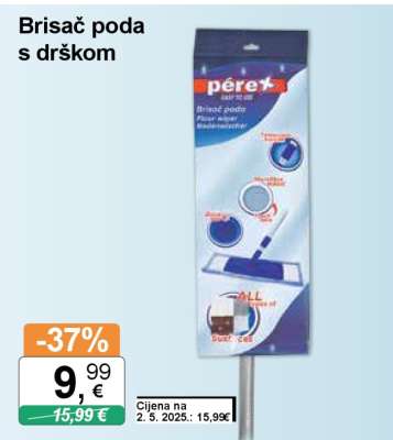 Brisač poda s držkom