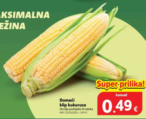 Domaći klip kukuruza