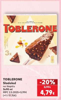 TOBLERONE Sladoled na štapiću 3x90 ml