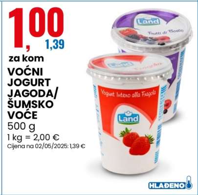 VOĆNI JOGURT JAGODA/ŠUMSKO VOĆE