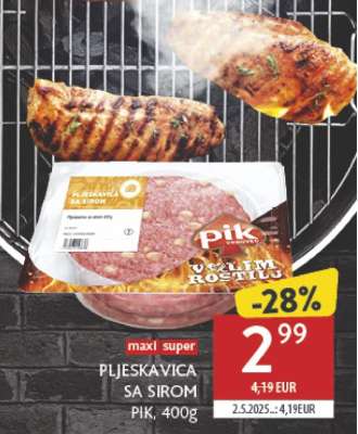 Pljeskavica sa sirom