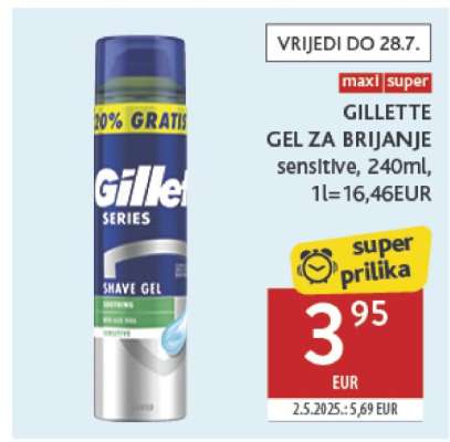 GILLETTE GEL ZA BRIJANJE