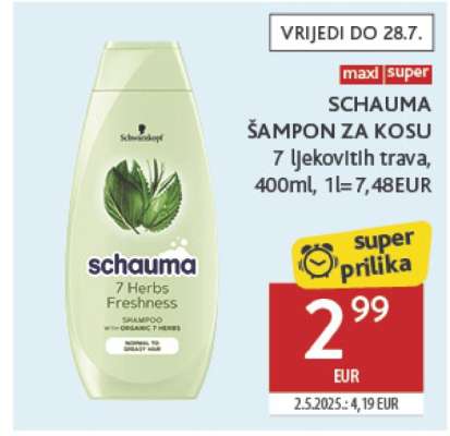 SCHAUMA ŠAMPON ZA KOSU