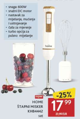 HOME ŠTAPNI MISKER KHB4442
