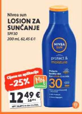 Nivea sun LOSION ZA SUNČANJE