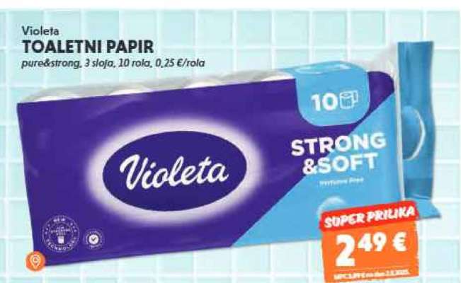 VIOLETA TOALETNI PAPIR