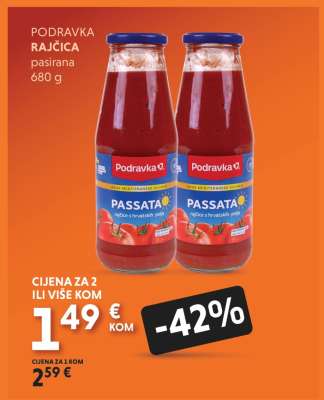 PODRAVKA RAJČICA pasirana 680 g