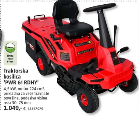 Traktorska kosilica 'PWR 61 RDHY'