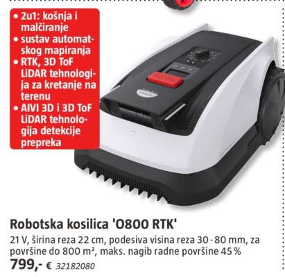 Robotska kosilica 'O800 RTK'