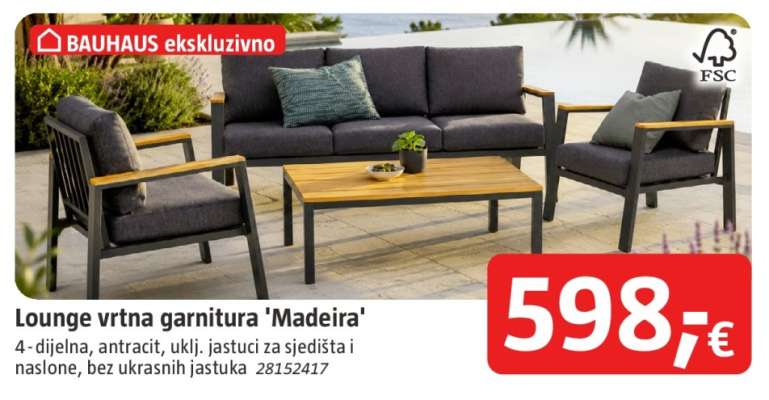 Lounge vrtna garnitura 'Madeira'