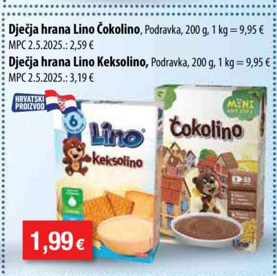 Dječja hrana Lino Čokolino
