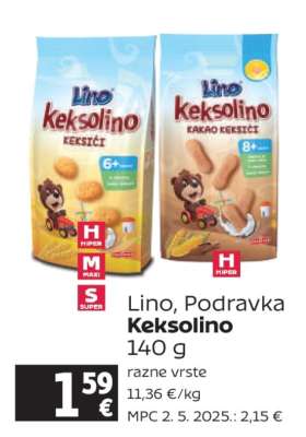 Lino, Podravka Keksolino