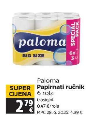 PALOMA PAPIRNATI RUČNIK